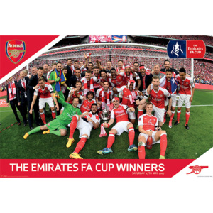 Plakát, Obraz - Arsenal FC - FA Cup Winners, (91,5 x 61 cm)