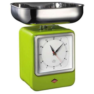 Wesco kuchyňské váhy s hodinami, zelené