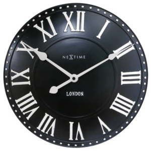 Nextime Designové nástěnné hodiny Nextime v aglickém retro stylu 3083zw