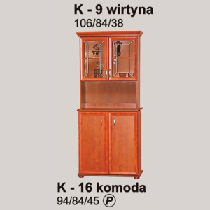 Vitrína KOMODO K9/K16 výprodej