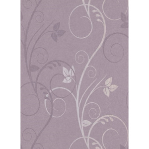 Moderní vliesové tapety Isabella * květiny fialové motiv