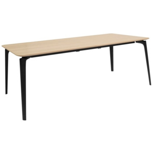 Jídelní stůl Frodo 200 cm, dub/černá SCHDN91909-1 SCANDI