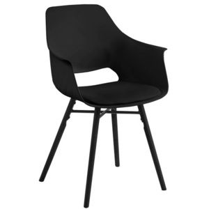 Jídelní židle Gamora, černá/černá