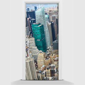 Samolepící fototapeta - Město mrakodrapy 95 x 210cm