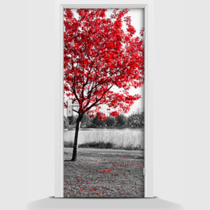 Samolepící fototapeta - Strom červený 95 x 210cm