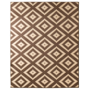 Hnědý koberec Hanse Home Hamla Diamond, 80 x 150 cm