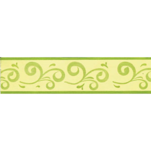 Bordura samolepící Ornament světle zelený - šířka 5cm x délka 5m