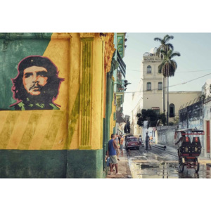 Fototapeta, Tapeta Grafitti En La Habana Vieja, (254 x 184 cm)