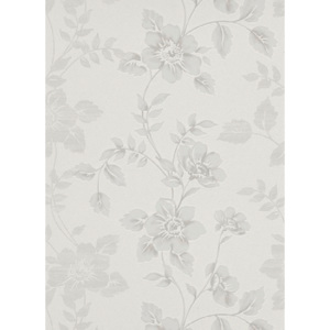 Moderní vliesové tapety Isabella - květy šedé