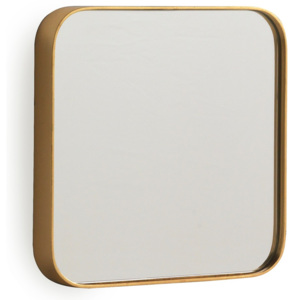 Nástěnné zrcadlo ve zlaté barvě Geese Pure, 30 x 30 cm