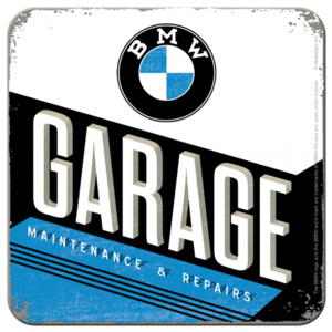 Nostalgic Art Sada podtácků 2 - BMW Garage 9x9 cm