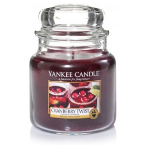 Yankee Candle - Cranberry Twist 411g (Osvěžující směs pronikavých brusinek se špetkou citrusové kůry a trochou čerstvého zázvoru dodává čerstvou energ