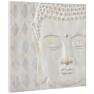 [art.work] Ručně malovaný obraz - Buddha D - plátno napnuté na rámu - 60x60x3,8 cm