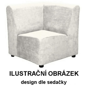 Rohový díl REGAN kůže k sestavení sedačky na míru