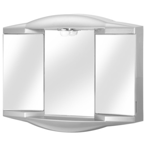 Jokey Plastik CHICO GL AL Zrcadlová skříňka - hliníková barva 288212020-0140