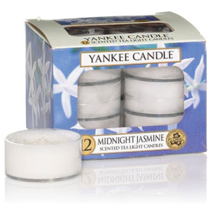 Yankee Candle – čajové svíčky Midnight Jasmine, 12 x 9,8 g