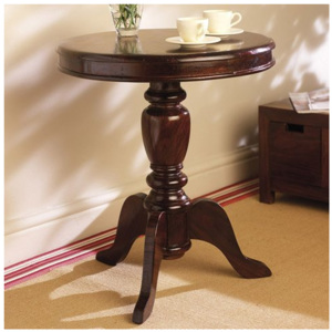 Kulatý stolek Colombo z indického masivu palisandr Barva Only stain THD-RS