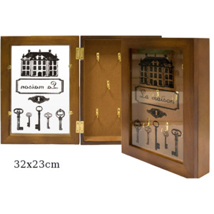 Dřevěná skříňka na klíče - La maison - poškozeno PS59335056