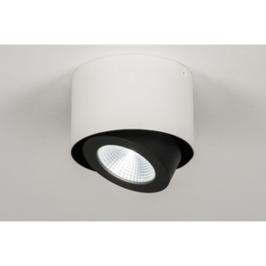 Stropní bodové bílé LED svítidlo Troncetto Black and White (Nordtech)
