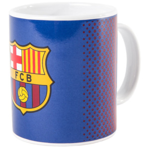 CurePink Keramický hrnek FC Barcelona: Fade modro-vínový 350 m