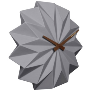 Designové nástěnné hodiny KA5531GY Karlsson Origami 27cm (8714302618871)