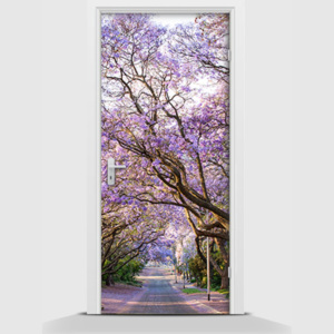 Samolepící fototapeta - Strom fialový 95 x 210cm