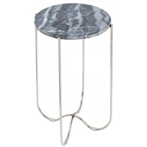 Odkládací stolek Morami 35 cm, šedá/stříbrná