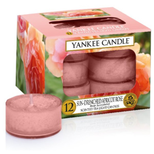 Yankee Candle vonné čajové svíčky Sun-Drenched Apricot Rose