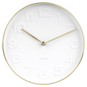 Nástěnné hodiny s detaily ve zlaté barvě Karlsson Stout, ⌀ 22 cm