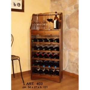 Dřevěný regál na víno - EL