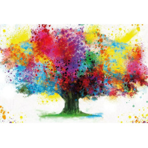 Plakát, Obraz - Coloured Tree, (91,5 x 61 cm)