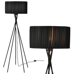 [lux.pro]® Elegantní stojací lampa - Black Mikado 1 x E 27 - 60W - černá
