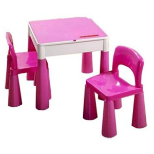 Dětská sada stoleček a dvě židličky růžová
