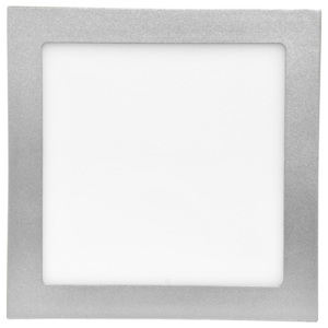 Ecolite Stříbrný vestavný LED panel hranatý 225 x 225mm 18W Barva světla: Teplá bílá