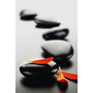 Plakát - Zen Stones (Červený)