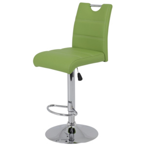 Barová židle Miranda, zelená ekokůže