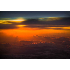 Fototapeta, Tapeta Sunset Over Sky, (254 x 184 cm)