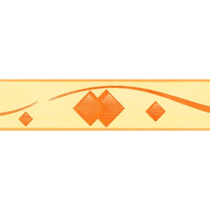 Bordura samolepící Kostky oranžové - šířka 5cm x délka 5m
