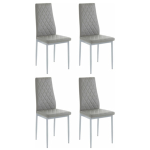 Sada 4 šedých židlí Støraa Barak