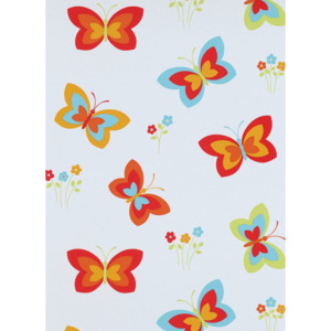 Tapety dětské papírové Fantasia - barevní motýlci