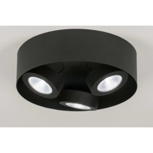 Stropní bodové černé LED svítidlo Troncetto III Round Black (Nordtech)