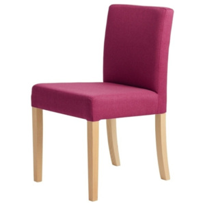 Fuchsiově růžová židle s přírodními nohami Custom Form Wilton
