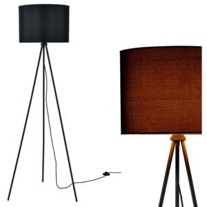 [lux.pro]® Elegantní stojací lampa - ihlan 1 x E27 - 40W - černá