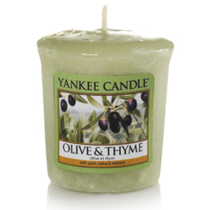 Votivní svíčka Olive & Thyme (Olivy a tymián)