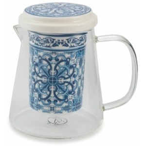Konvička s porcelánovým sítkem na sypaný čaj Villa d'Este Marocco