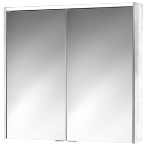 Jokey Plastik SPS-KHX 60 Zrcadlová skříňka - bílá/dřevěný dekor bílý 251012020-0111
