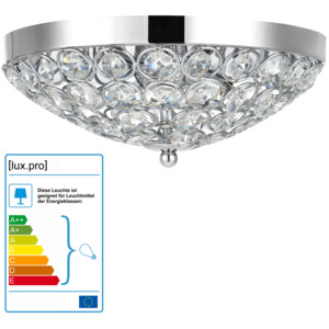 [lux.pro]® Elegantní stropní svítidlo - Softila - chromové (2 x G9)