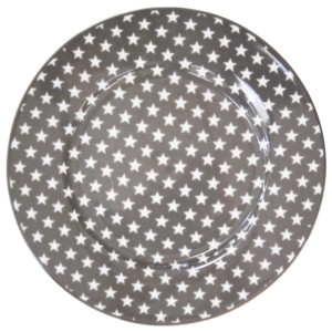 Porcelánový dezertní talíř Grey star 20cm (HP2042)