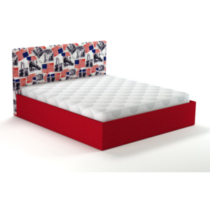 BF America postel 200x180 cm červená