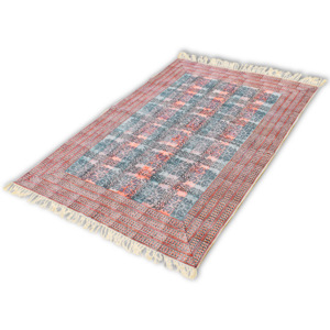 Bavlněný koberec 180x120 cm červený
